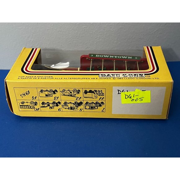 Vintage LLEDO Diecast HORSE DRAWN OMNIBUS W/ FIGURES DOWNTOWN DGI-005 - Picture 9 of 9